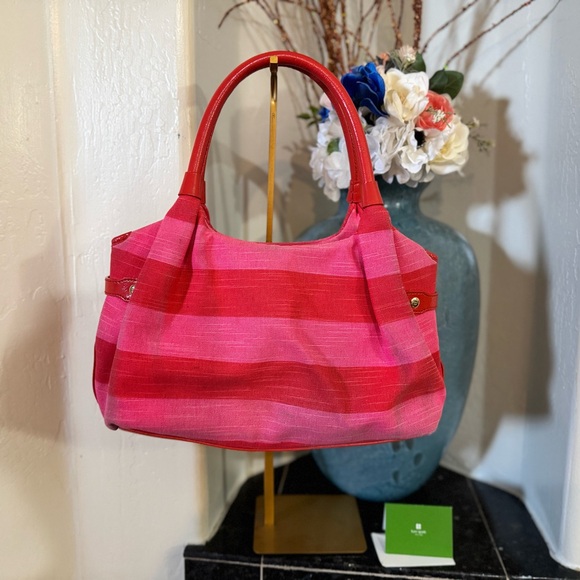 Kate Spade Jubilee Stevie Striped Bag Pink & Red shoulder bag - GUC - Picture 3 of 16